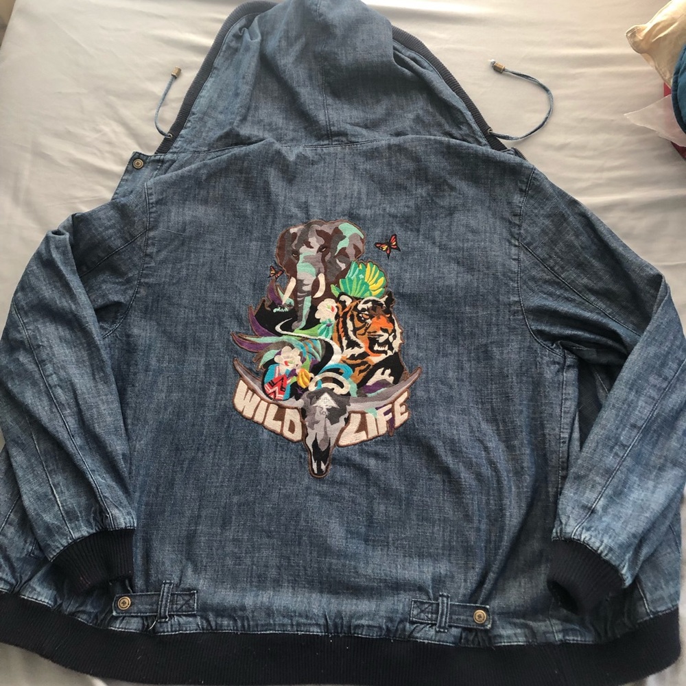 RARE Lifted Research Group Hooded Jacket Denim